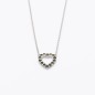 Náhrdelník s vltavíny - srdce