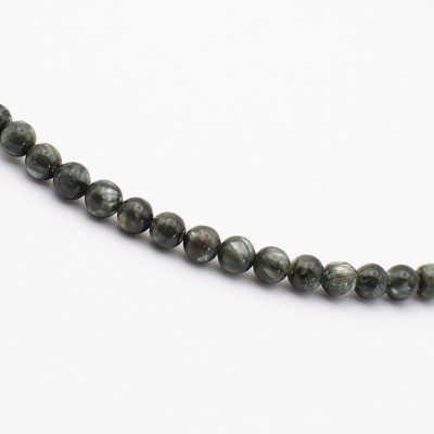 Kuličky z pravého serafinitu ve stříbře / Přírodní minerál .