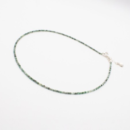 Smaragd náhrdelník stříbrný