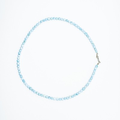 Larimar náhrdelník stříbrný
