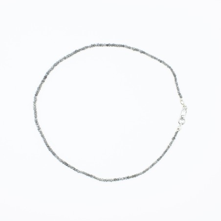 Diamant náhrdelník stříbrný surový