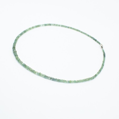 Náhrdelník z broušených smaragdů ve stříbře/ Elegantní smaragdový šperk.