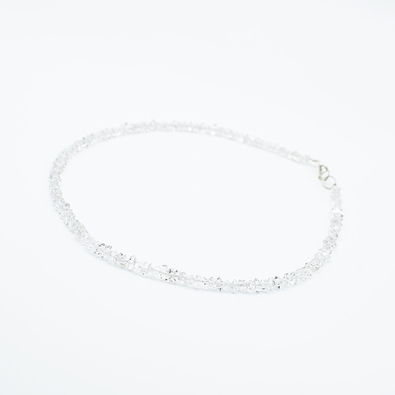 Křišťál herkimer náhrdelník ve stříbře 925 Křišťál herkimer náhrdelník ve stříbře 925