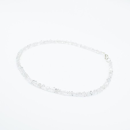 Náhrdelník z Herkimer křišťálu 6-7 mm / Stříbrné 925 zapínání .