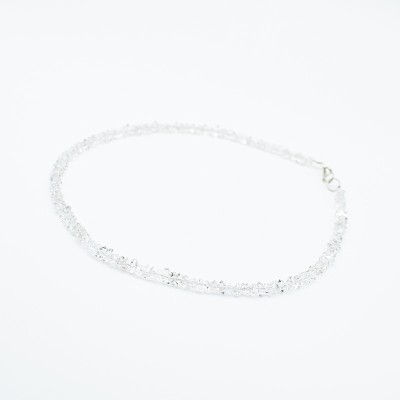 Náhrdelník z Herkimer křišťálu 6-7 mm / Stříbrné 925 zapínání .