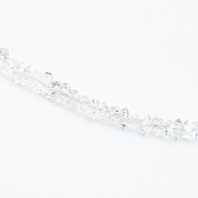 Křišťál herkimer náhrdelník ve stříbře 925