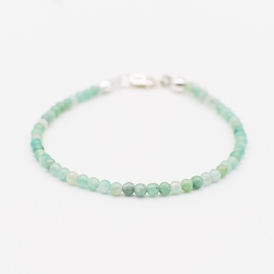 Smaragdový náramek stříbrný
