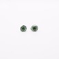 Turmalínové náušnice stříbrné - květina Turmalínové náušnice stříbrné - květina