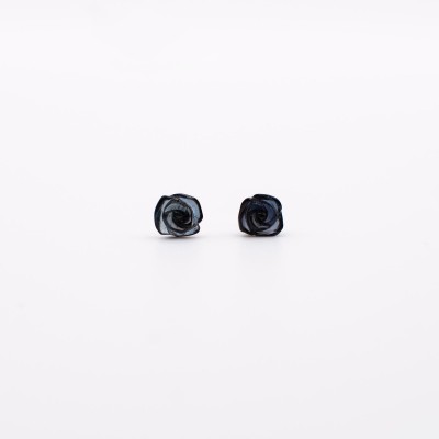 Stříbrné náušnice s turmalínem různé barvy , tvar květina / Jemné a romantické náušnice .