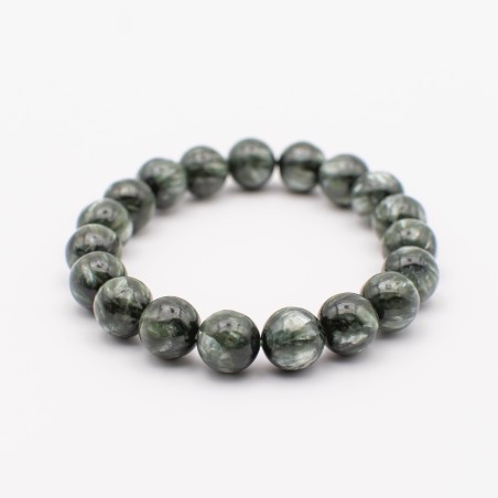 Náramek ze serafinitu  ve tvaru kuličky / Andělský kámen klidu
