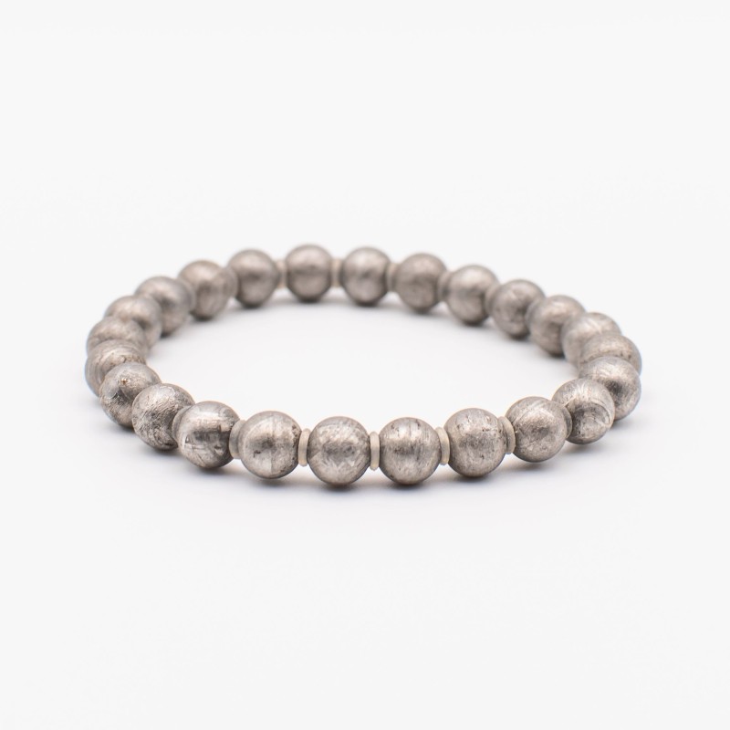 Meteorit Muonionalusta náramek  - kuličky z hvězdného kovu 40,15 g