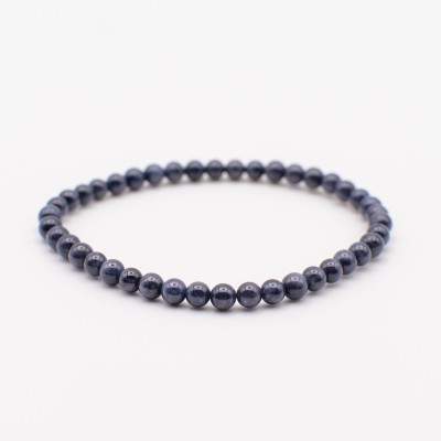 Náramek ze safíru/přírodní safírové kuličky/kámen moudrosti a klidu.