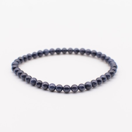 Náramek ze safíru/přírodní safírové kuličky/kámen moudrosti a klidu.