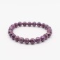 Safír náramek - temně fialový , broušené korálky